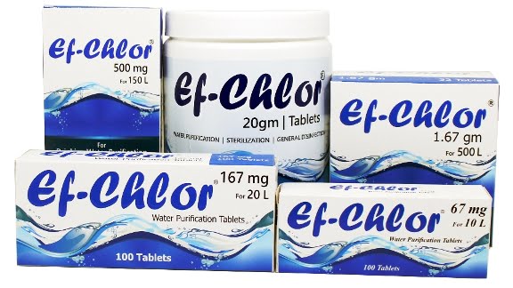 Ef-Chlor Water Purification Tablet, NaDCC Based Chlorine Tablets, How to Use Water Purifying Tablets, What Is NaDCC Chlorine