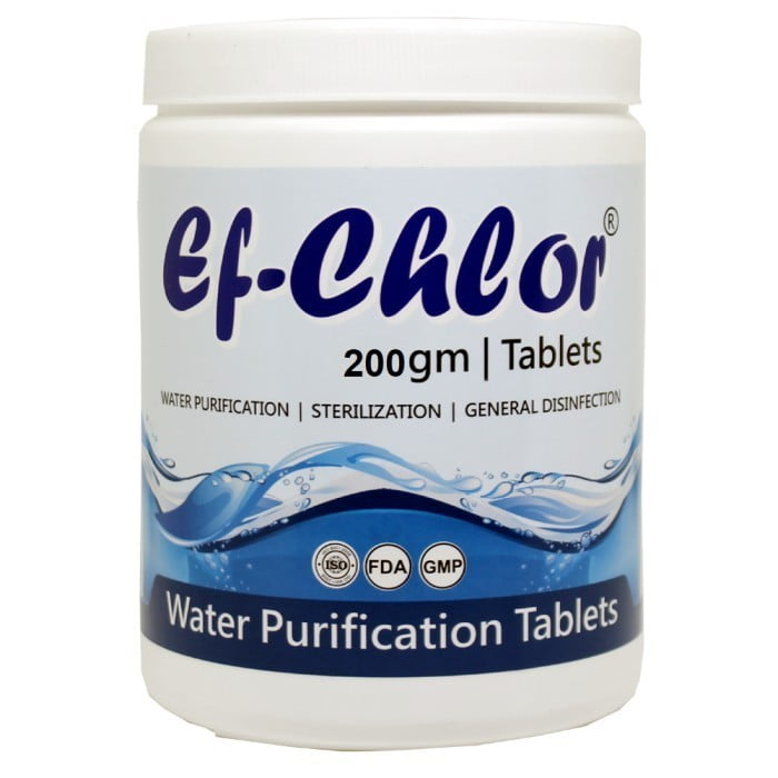 Efchlor - How to Use NaDCC Tablets Ef-Chlor 200gm, Best Overhead Tank Water Purifying Tablets, Advantages and Benefits of Water Tank Purification Tablets, Slow Dissolving Tablets For Effective Chlorination